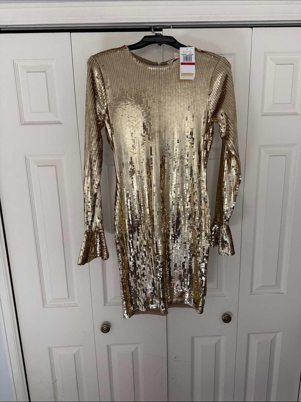 Michael Kors Gold Sequin Top
